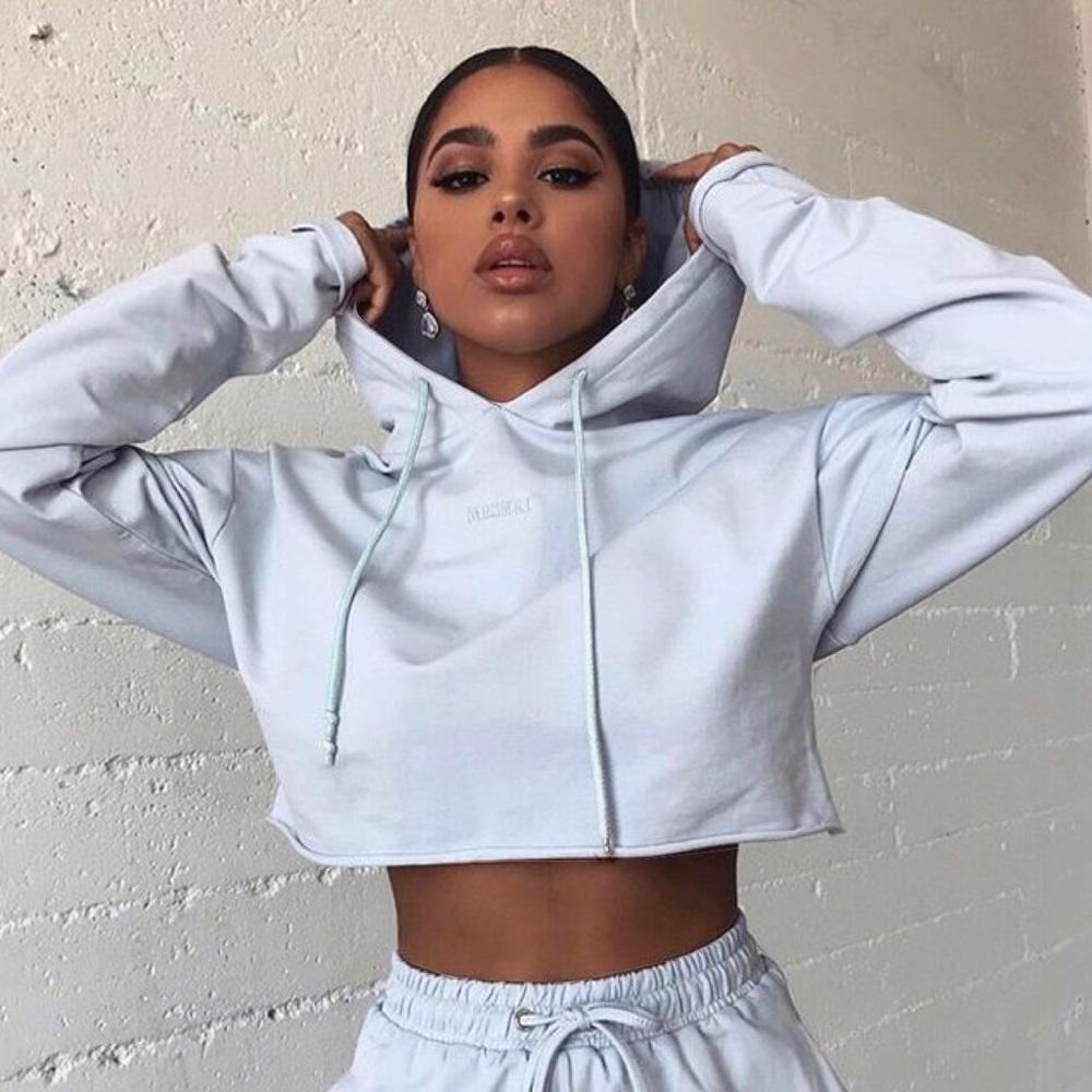 MESHKI Cropped Hoodie